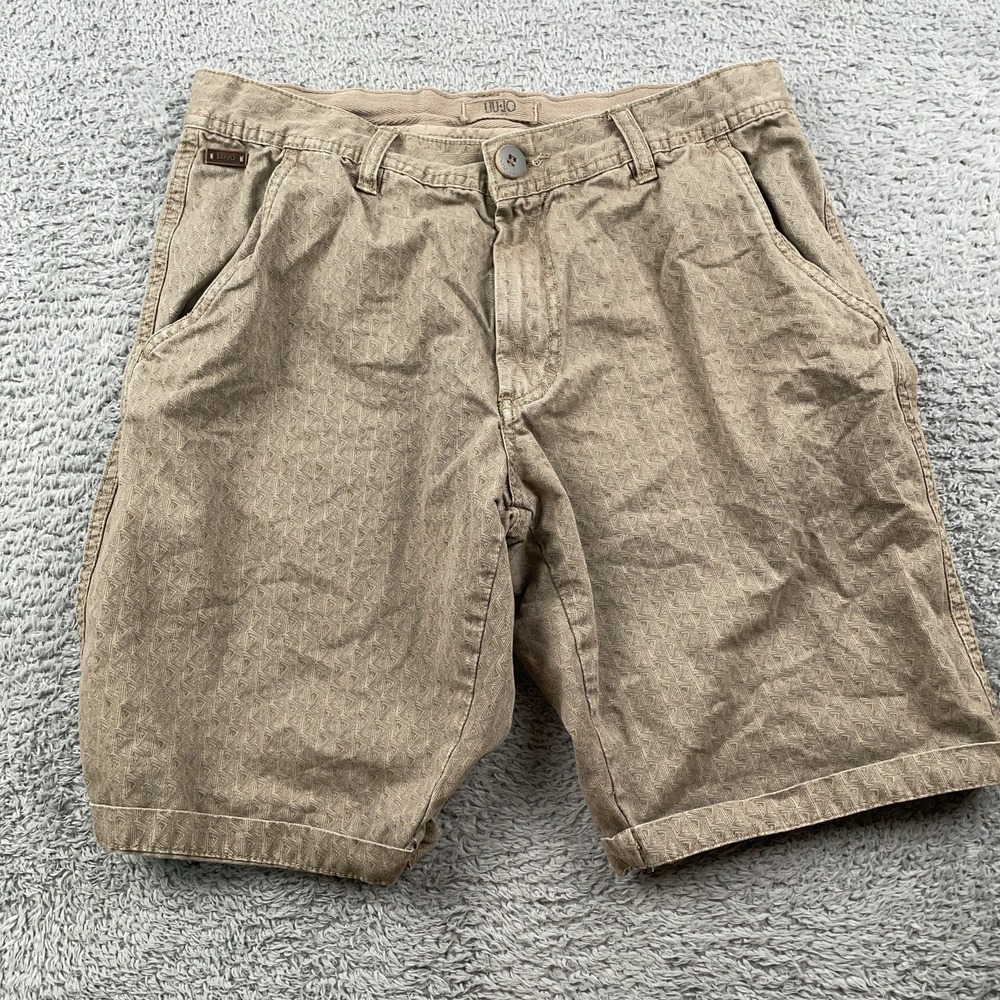 Liu Jo Shorts Mens 30x9 Chino Patterned Casual Summer Size 46 Casual Preppy
